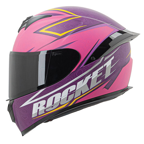 JOE ROCKET RKT 100 SERIES ELEVATION HELMET XS PURPLE/YELLOW/PINK JRC24182-16