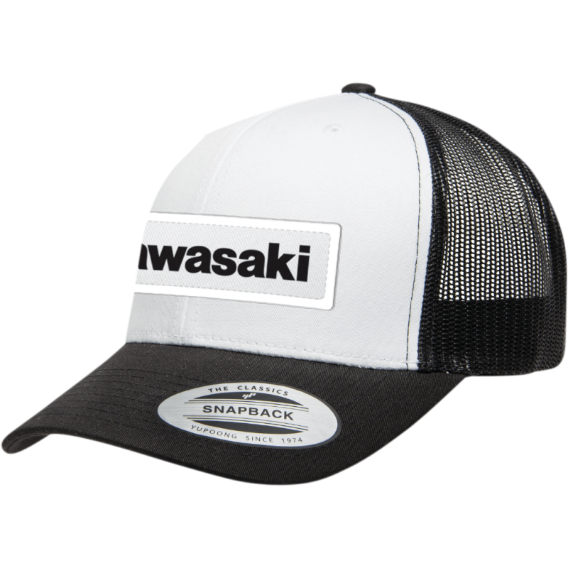 FACTORY EFFEX-APPAREL HAT KAWASAKI THRWBK BK/WH 25-86104