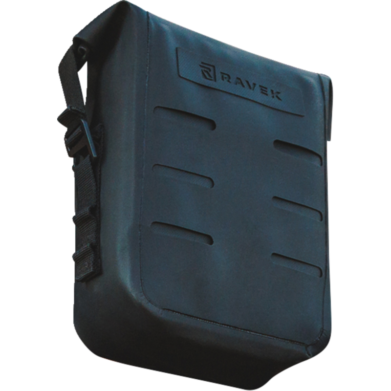 RAVEK POUCH BAG MOLLE WATERPROOF ZIPPERLESS RAVEK BLACK H59-105BK