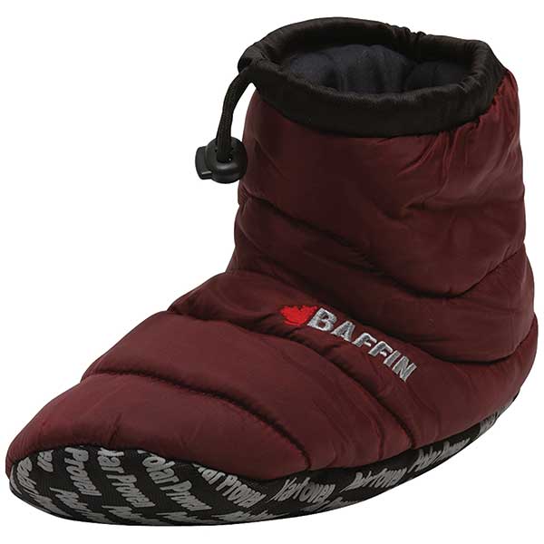 BAFFIN YOUTH CUSH BOOTY HYBRID SLIPPER YOUTH SMALL MERLOT 6130-0000-618-YS