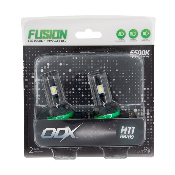 ODX BULB LED FUSION SERIES H11 QTY2 ODX LEDFUSION-H11