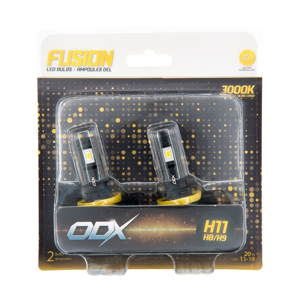 ODX BULB LED FUSION SERIES H1 YE QTY2 ODX LEDFUSIONYL-H11