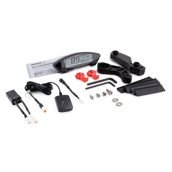 KOSO SPEEDOMETER W/GPS SENSOR EX-02G BK BA048GPS