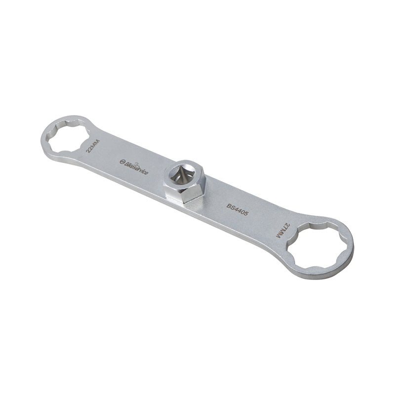 BIKE SERVICE STEERING STEM AND FORK CAP WRENCH - 22MM/27MM BS4405
