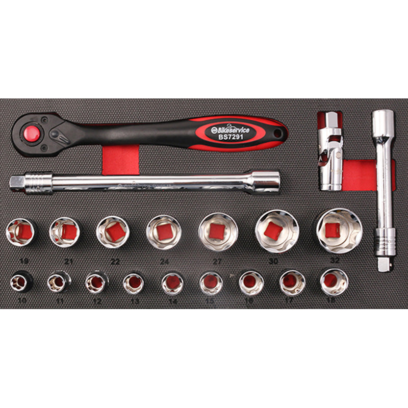 BIKE SERVICE 1/2'' DRIVE SOCKET SET BS80073