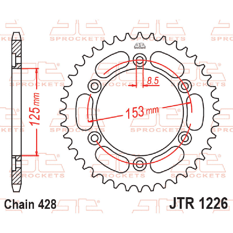 JT SPROCKETS SPR.49T HONDA XR150L 23-25 OE JTR1226_49