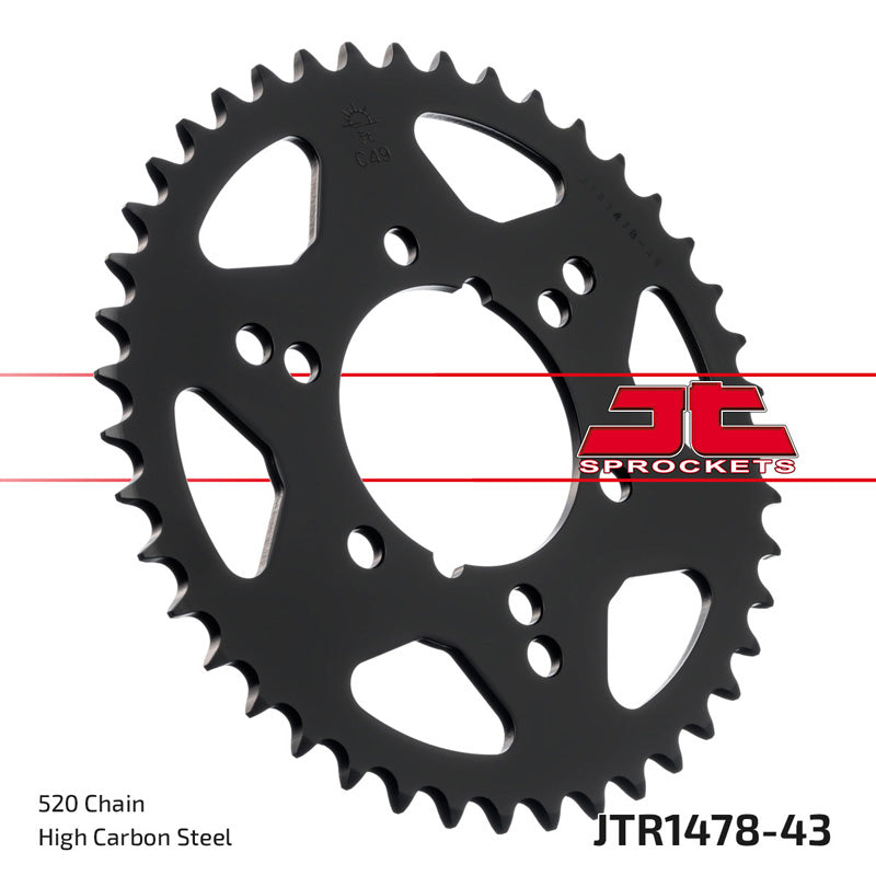 JT SPROCKETS SPR.43T ZX-6R CONV 520 98-02 / ZX-6R 03-04 JTR1478_43
