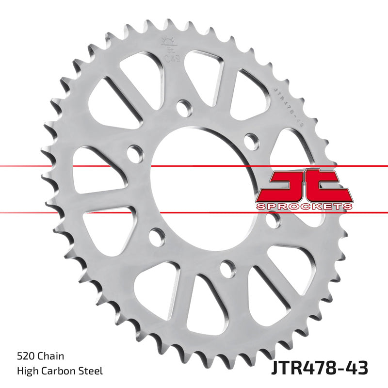 JT SPROCKETS SPR.43T ZX-6R 05-20/Z750 04-12 OE JTR478_43