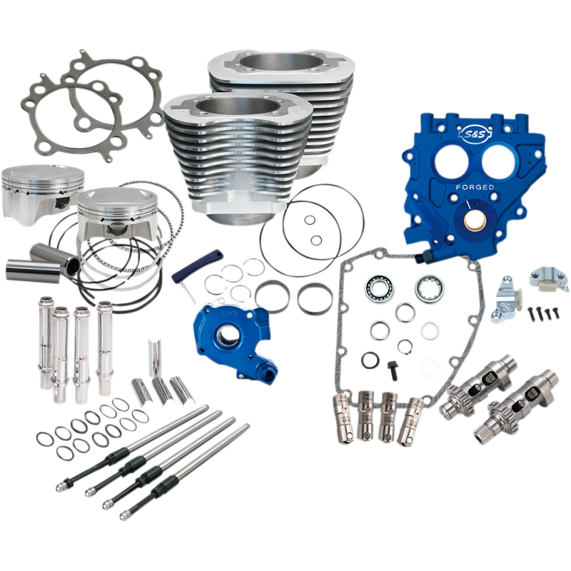 S&S CYCLE POWR PK, 4"BORE, SILV, 585CE, 99-06 EXC 06 DYNA 330-0662