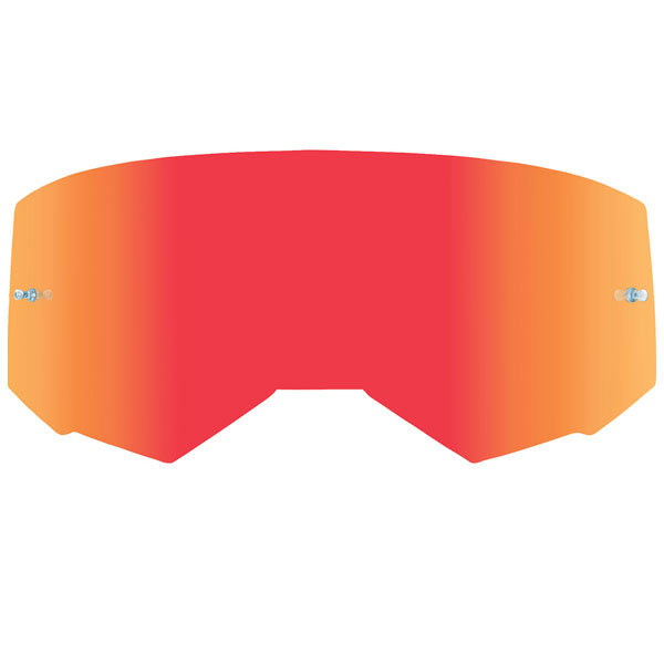 FLY RACING SINGLE LENS REPLACEMENT WITH POSTS RED MIRROR/CLEAR 37-5428