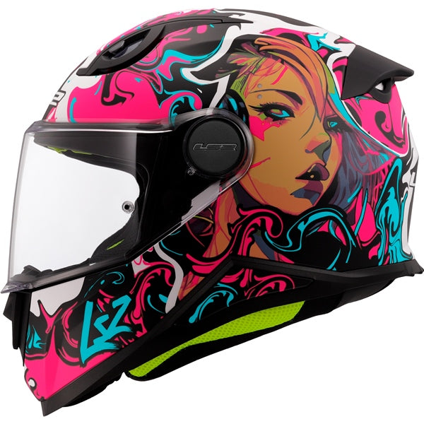 LS2 HELM KID CYBERG MAT PU CYAN M 812-4683