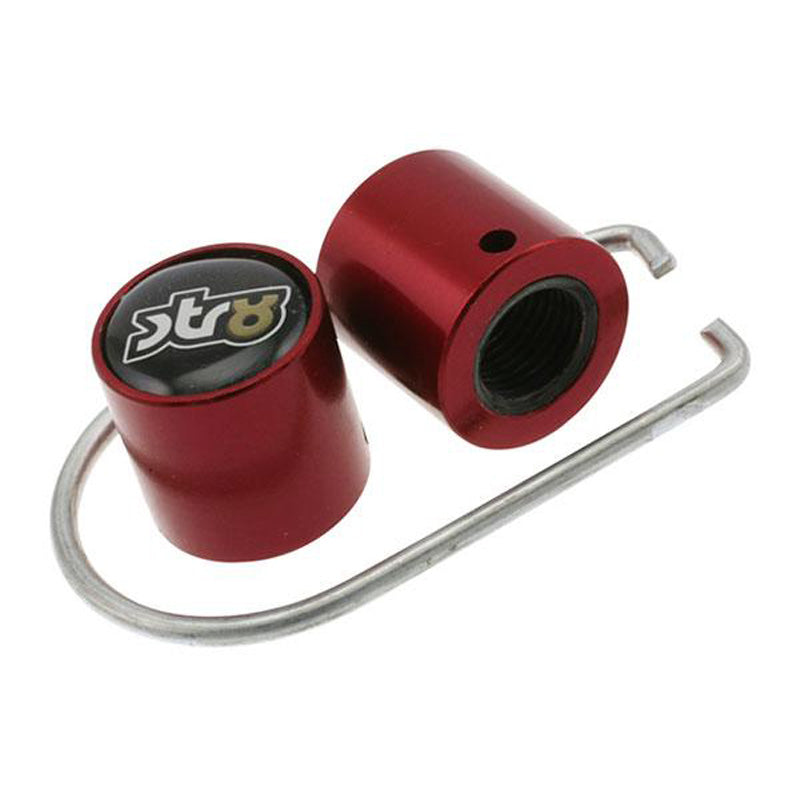 STR8 VALVE CAPS STR8 ANTI THEFT RED STR-545_33_RE