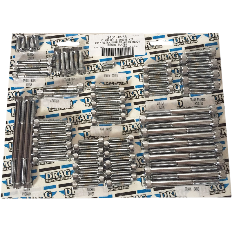 DRAG SPECIALTIES BOLT KIT M8EN K ALN CH MK775