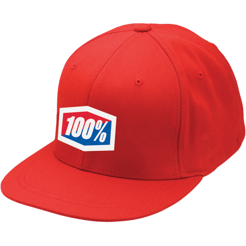 100% OFFICIAL J-FIT FLEXFIT HAT RED LG/XL 20043-00005