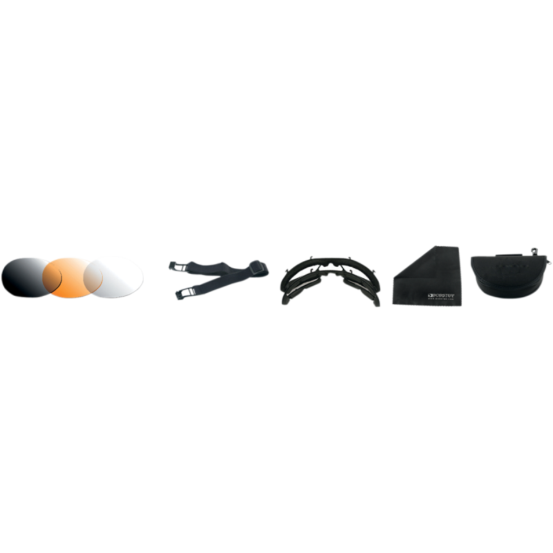 BOBSTER RAPTOR II INTRCHNG BLACK FRAME 3 LENS BRA201