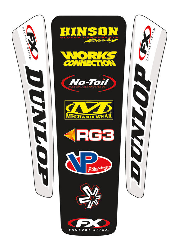 FACTORY EFFEX FX UNIVERSAL REAR FENDER DECAL KIT 07-32020