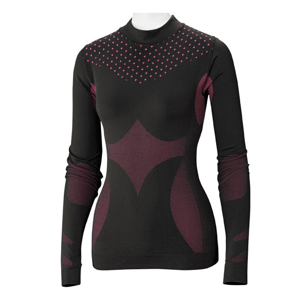 BAFFIN WOMEN'S BASE LAYER TOP SMALL BLACK/PINK BASE-W001-BAL-SM