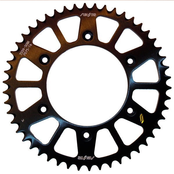 SUNSTAR SPROCKET 49 RR ALU BK SUNSTAR 5-355949BK