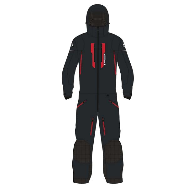 SWEEP EVEREST INSULATED MENS MONOSUIT BLACK/RED XS TSEVRIN-01-XS