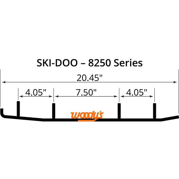 WOODY'S WEAR BAR RUNNER HARD COMPOSITE SKIDOO HSD-8250