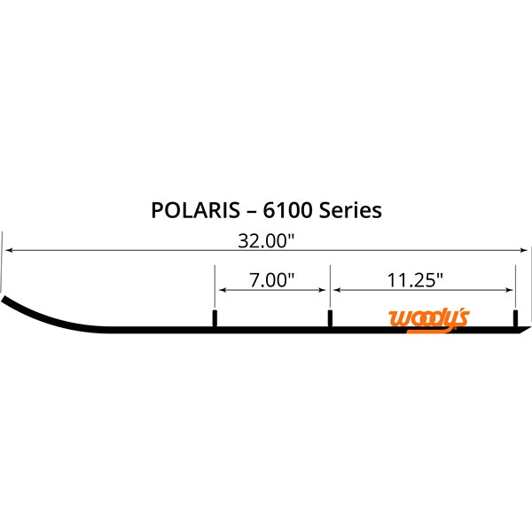 WOODY'S WEAR BAR RUNNER STD 6100 SERIES POL RUP-6100