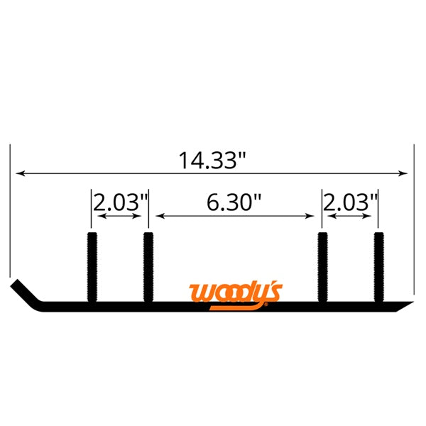 WOODY'S CARBIDE RUNNER 6"X60D USI TRAIL TSI4-1050-4B