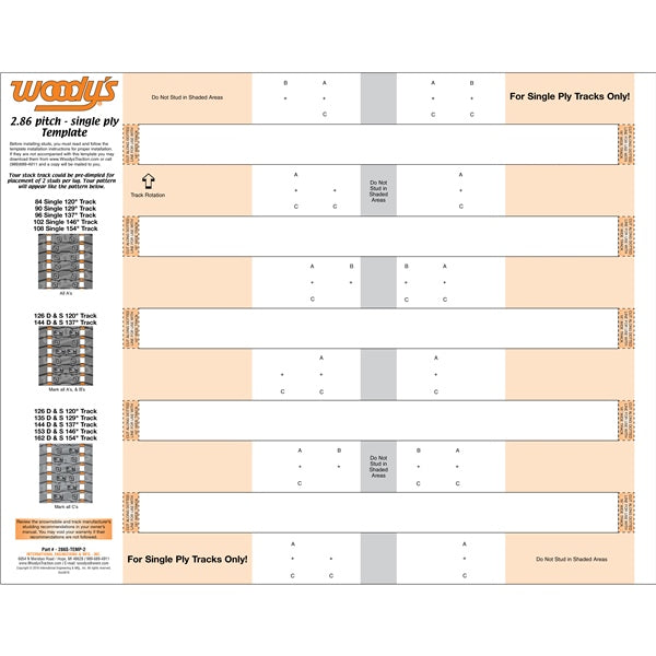 WOODY'S TEMPLATE 286S WOODYS 286S-TEMP-2