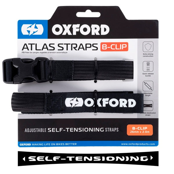 OXFORD PRODUCTS STRAP B-CLIP 17MM X 1.2M BK QTY2 OX312