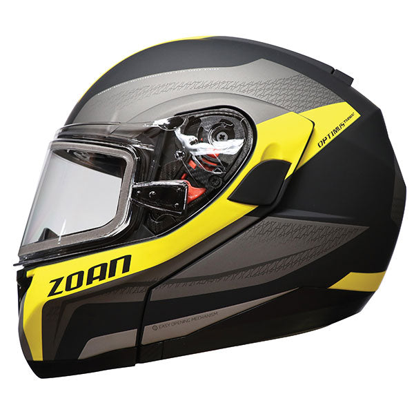 ZOAN OPTIMUS SV MODULAR HELMET DOUBLE LENS TARMAC FLUORESCENT YELLOW LARGE 438-746