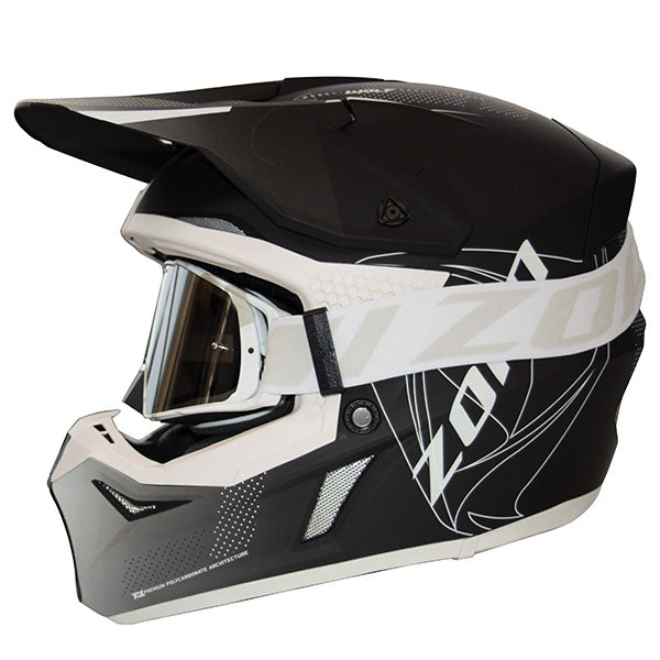 ZOAN WOLF MX SNOCROSS HELMET SMALL VAPOUR WHITE 021-254