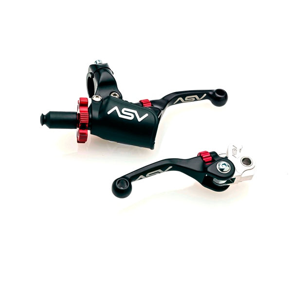 ASV LEVERS BRAKE/CLUTCH SHT W/PRO PERCH BK BCF40106PX-SK