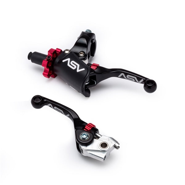ASV LEVERS BRAKE/CLUTCH SHT W/PRO PERCH BK BCF41506PX-SK