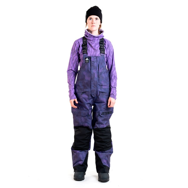 JETHWEAR BIB PANT WOM TREELINE PUR TIEDYE 60G S J25220-229-S