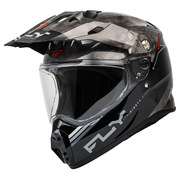 FLY RACING TREKKER KRYPTEK DUAL SPORT HELMET BLACK/GREY/WHITE XL 73-7027X