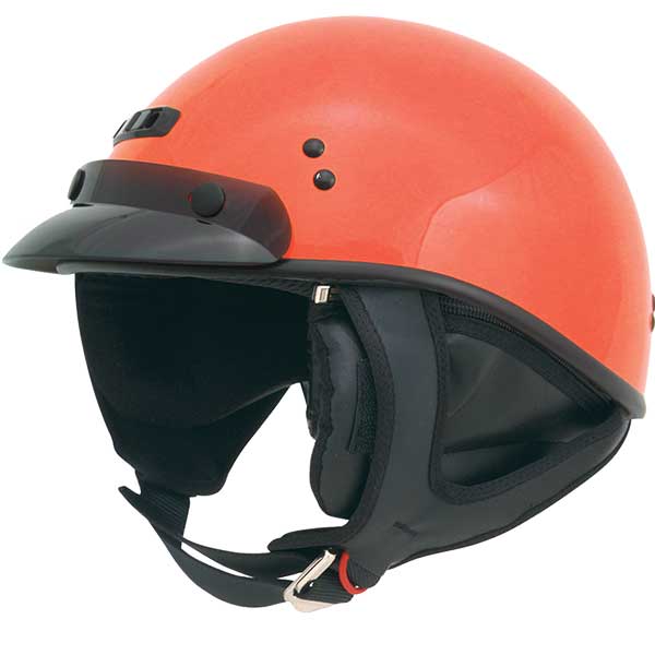 GMAX GM35 FULLY DRESSED HALF HELMET 2XL BLAZE ORANGE G1235148