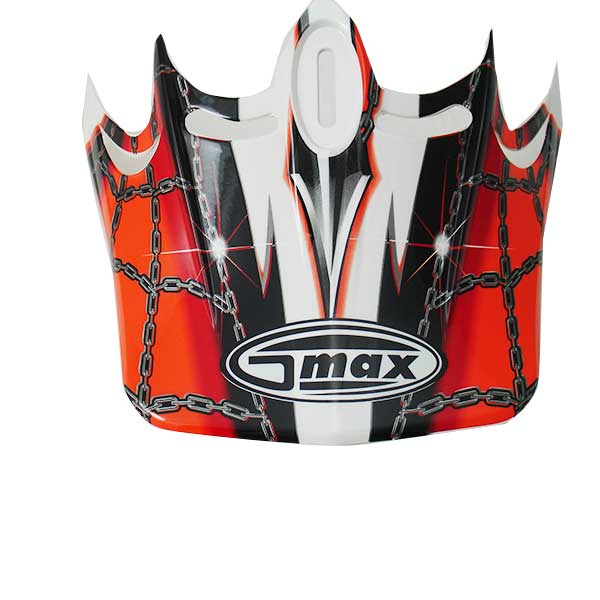 GMAX GM46 SLICE VISOR XS-SMALL RED G980008