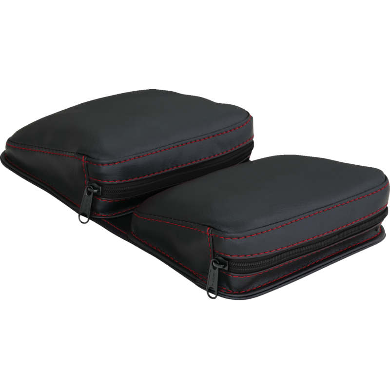 SHOW CHROME DASHBOARD POUCHES RD STITCH H44-4RED