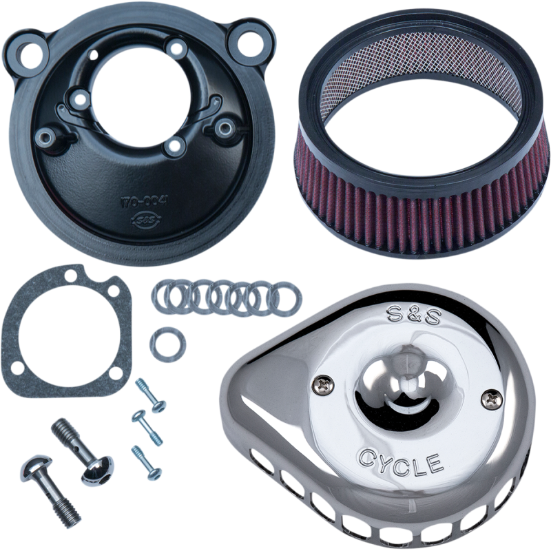 S&S CYCLE AIR CLNR CHR MTD XL 170-0439C