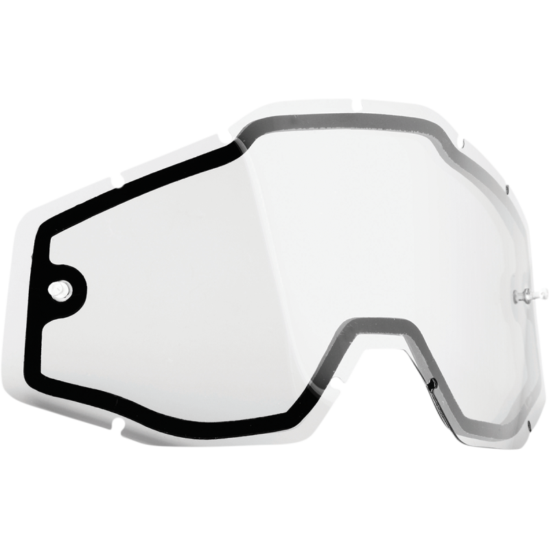 FMF FMF POWERBOMB/POWERCORE REPLACEMENT LENS DUAL PANE - CLEAR F-59007-00001