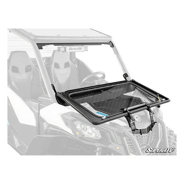 SUPERATV FLIP DOWN GLASS WINDSHIELD CAN-AM MAVERICK FDGWS-CA-T-01