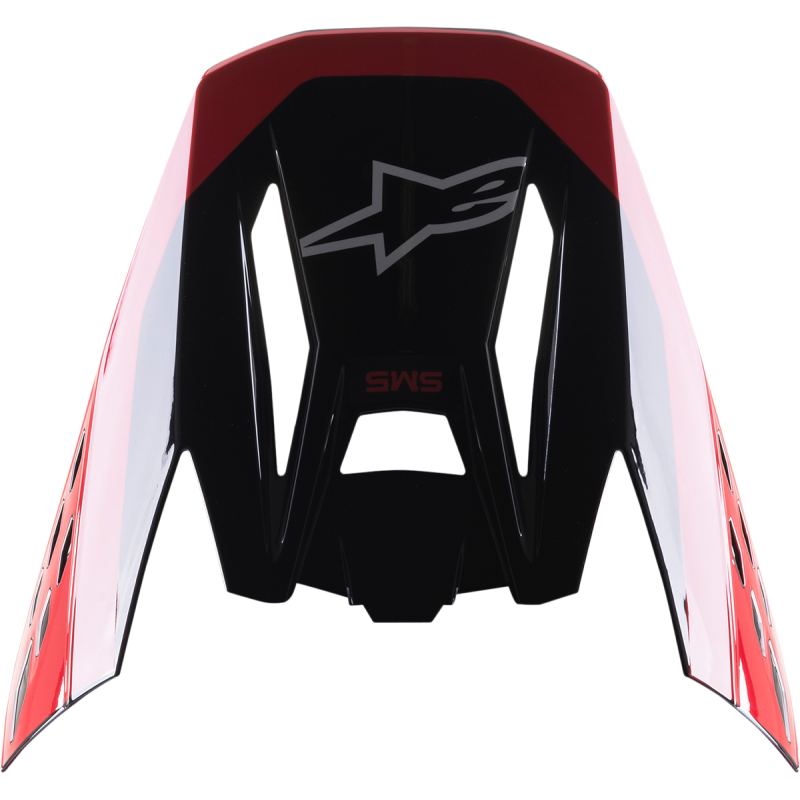 ALPINESTARS VISOR M-5 BEAM BK/GY/RD 8983622-1333