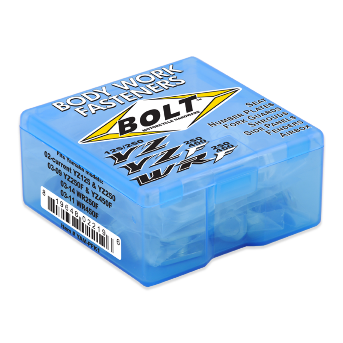 BOLT YAMAHA FULL PLASTICS FASTENER KIT YAM-PFK1