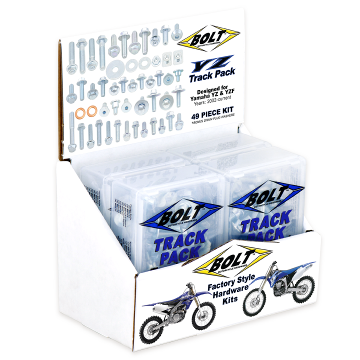 BOLT YAM YZ/YZF/WRF TRACK PACK POP DISPLAY (6 2014-6YZTP