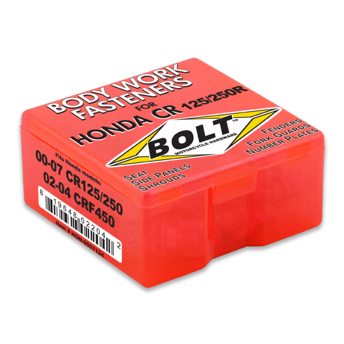 BOLT HO FAST.KIT 00-07CR125/250 04-17CRF450R HON-0007124