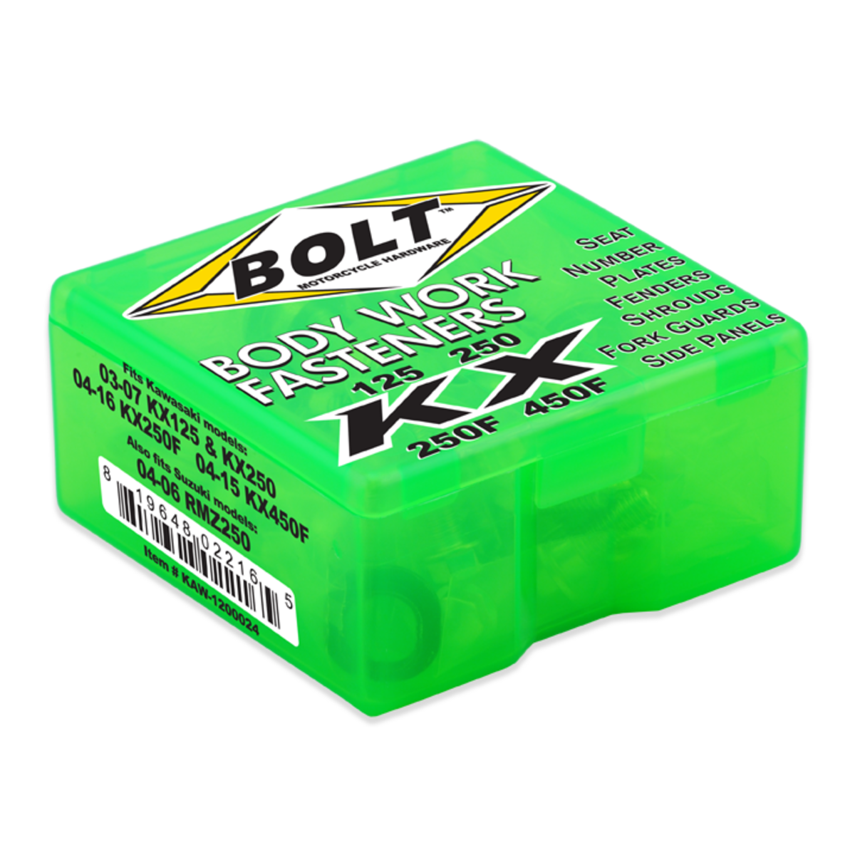 BOLT FK 03-16 KX125/250/250F/450F 04-06 RMZ25 KAW-1200024