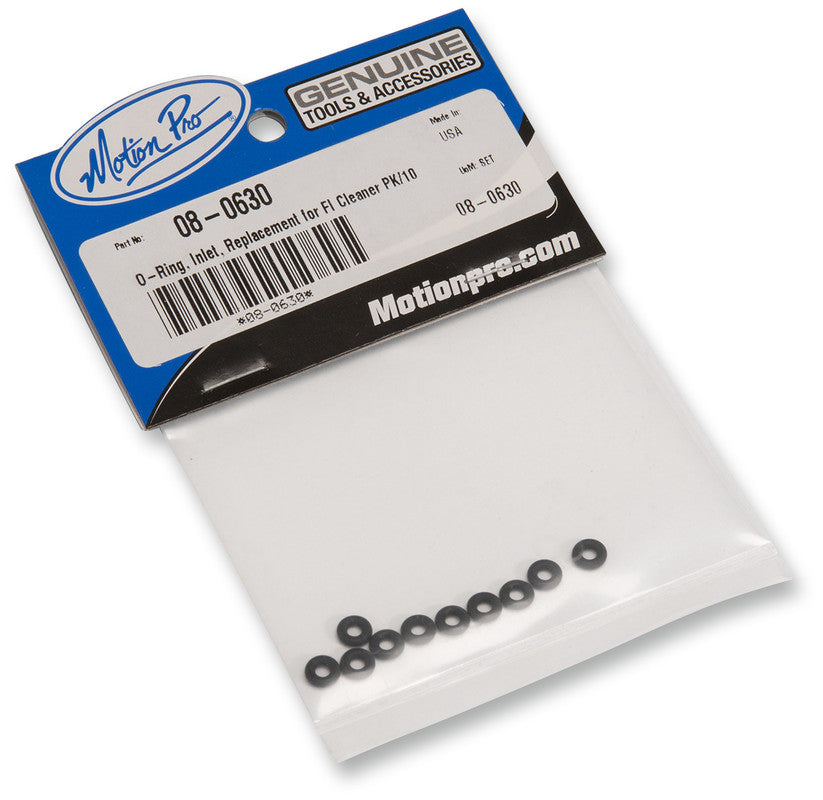 MOTION PRO INLET O-RING REPLACEMENT / FI CLEANER PK/10 08-0630