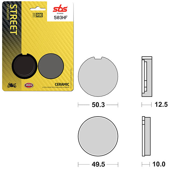 SBS ATV/UTV CERAMIC BRAKE PAD 6190503100