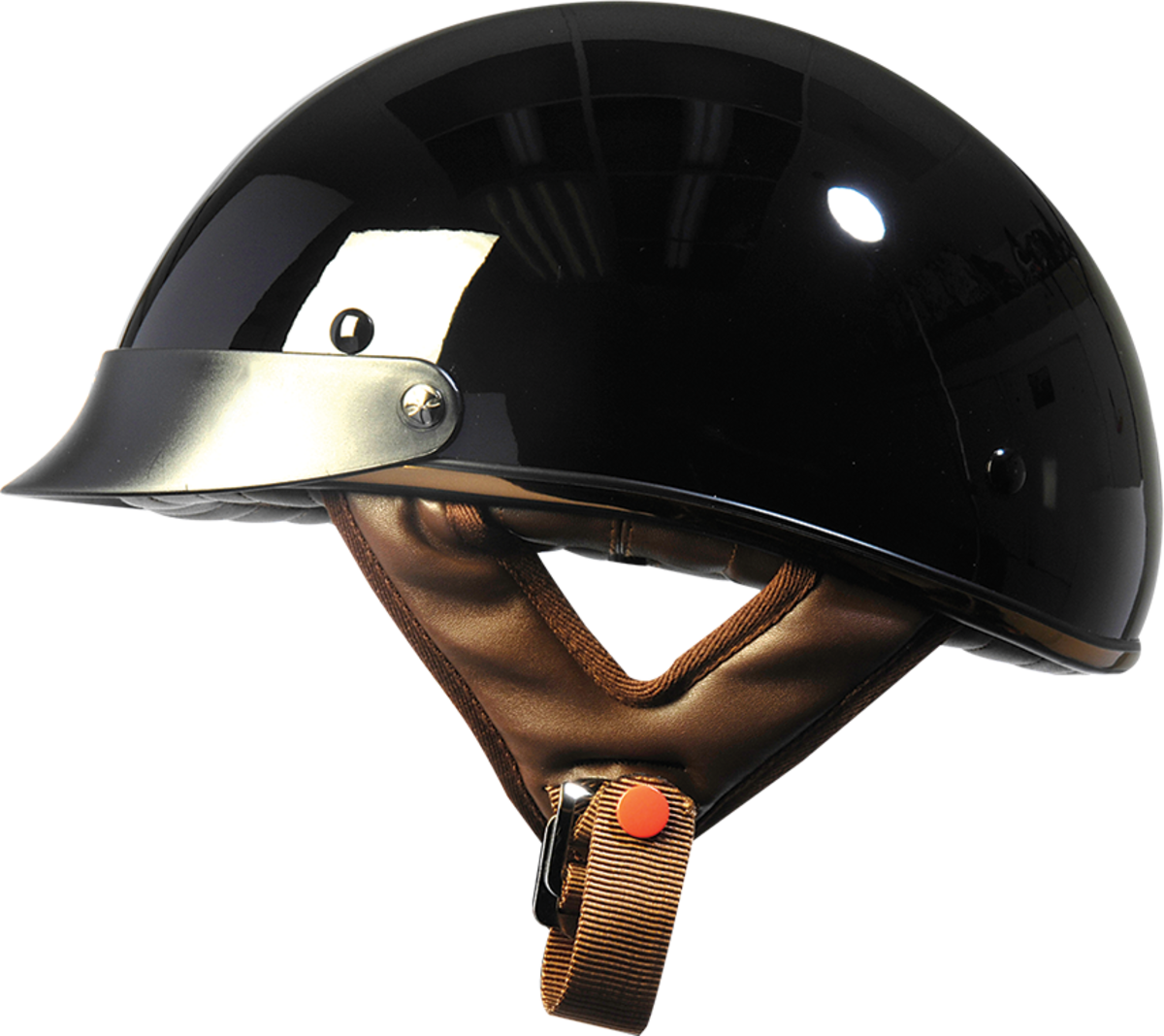 TORC HELMETS T-5 GLOSS BLACK /BROWN SML T505BRZ22
