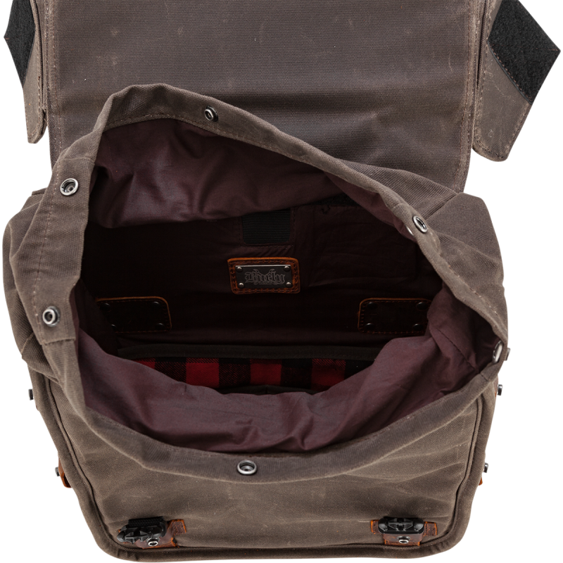 BURLY BRAND SADDLEBAG THROWOVER OAK B15-1002D