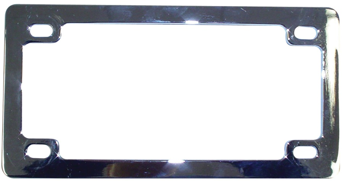 ROADKROME BVP QUADRAX QUEBEC LICENCE FRAME PLAIN CHROME KAYPING